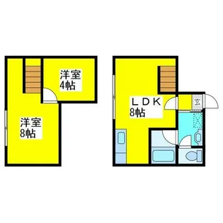 北海道札幌市東区北十五条東13丁目【アパート】の間取り