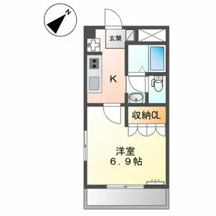 クローバー【2階】の間取り