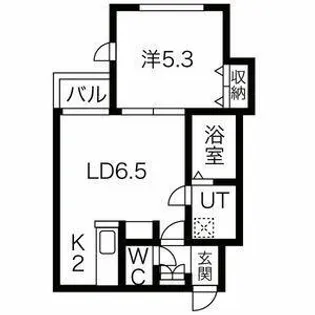 グロワール南郷【1階】の間取り