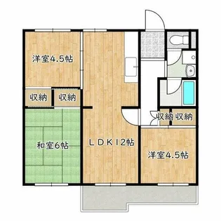 大阪府堺市南区城山台3丁【マンション】の間取り