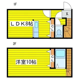 北海道札幌市東区北十一条東5丁目【アパート】の間取り