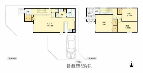 大阪府松原市東新町1丁目【一戸建】の間取り