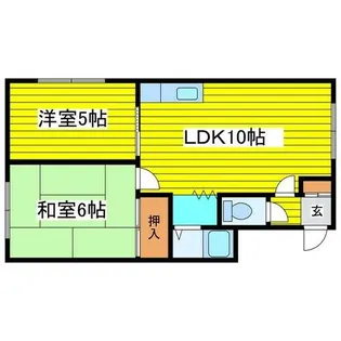 北海道札幌市東区本町一条5丁目【アパート】の間取り