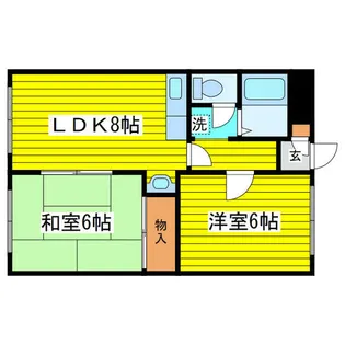 北海道札幌市東区北三十一条東13丁目【マンション】の間取り