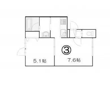 北海道札幌市東区伏古四条2丁目【アパート】の間取り