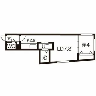 北海道札幌市東区北八条東17丁目【マンション】の間取り