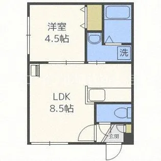 北海道札幌市東区北三十三条東12丁目【マンション】の間取り
