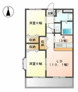 ハイツエトワール【2階】の間取り