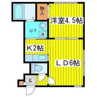 北海道札幌市東区北二十一条東18丁目【アパート】の間取り