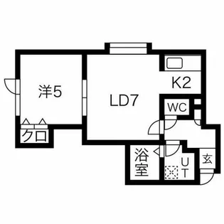 北海道札幌市東区本町二条3丁目【アパート】の間取り
