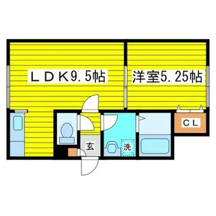 北海道札幌市東区北三十二条東9丁目【アパート】の間取り