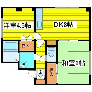 北海道札幌市東区北二十三条東10丁目【マンション】の間取り