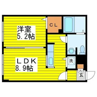 北海道札幌市東区北十四条東9丁目【マンション】の間取り