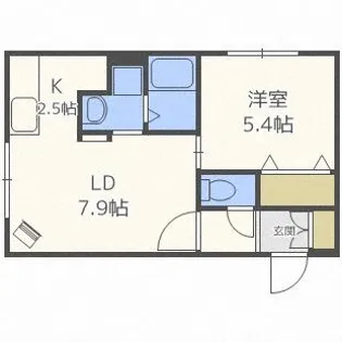 グランメール南郷通11【3階】の間取り