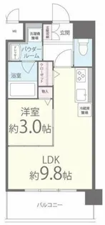 スクウェアJ【3階】の間取り