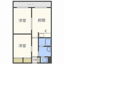 瀬比亜館北25条【1階】の間取り