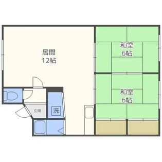 北海道札幌市東区北二十七条東9丁目【アパート】の間取り