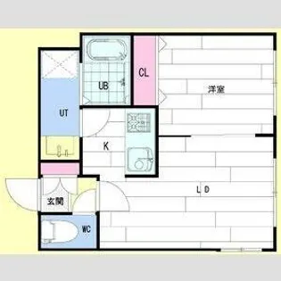 北海道札幌市東区北二十条東1丁目【マンション】の間取り