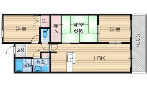 アクトパレス【2階】の間取り