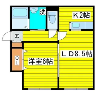 北海道札幌市東区北十九条東10丁目【アパート】の間取り