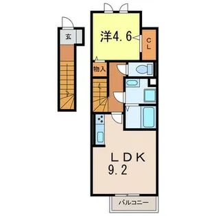 アルカンシエル A棟【2階】の間取り