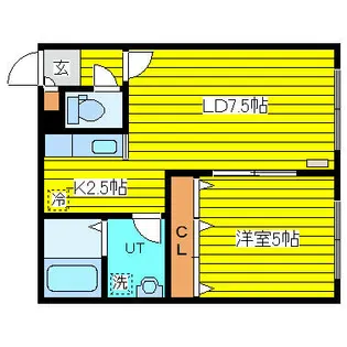 北海道札幌市東区北二十七条東18丁目【アパート】の間取り