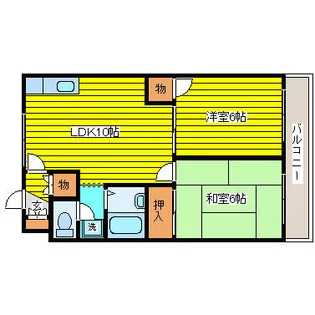 北海道札幌市東区北十六条東7丁目【マンション】の間取り