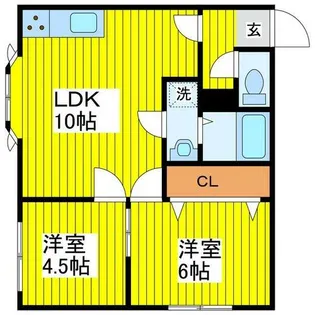 北海道札幌市東区北三十二条東5丁目【アパート】の間取り