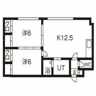 北海道札幌市東区北三十条東7丁目【マンション】の間取り