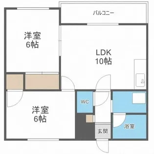 北海道札幌市東区北十一条東14丁目【マンション】の間取り