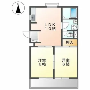 サンハイム中橋【1階】の間取り