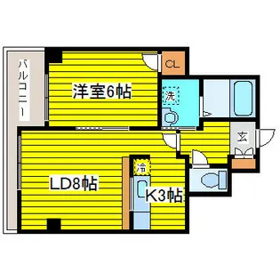 北海道札幌市東区北十三条東2丁目【アパート】の間取り