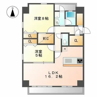 セイザンコート【4階】の間取り