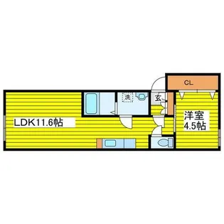 北海道札幌市東区北十五条東16丁目【マンション】の間取り