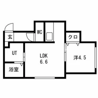 北海道札幌市東区北十九条東15丁目【マンション】の間取り