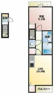 ベル プリモ パッソ【2階】の間取り