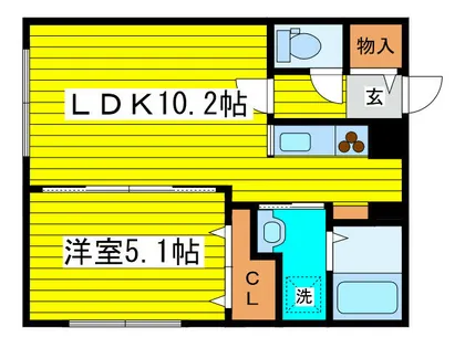 グランメール Ritsu【1階】の間取り