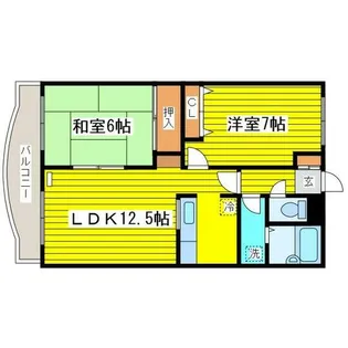 北海道札幌市東区北三十二条東9丁目【マンション】の間取り
