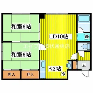 グラシア25【106号室】の間取り