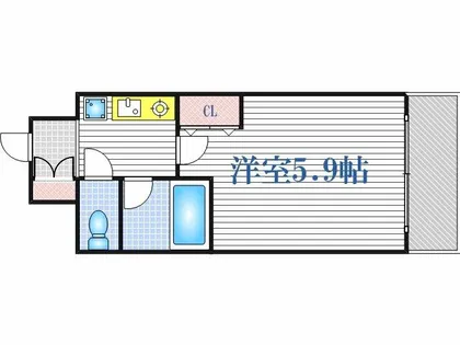 プレサンス天満【9階】の間取り