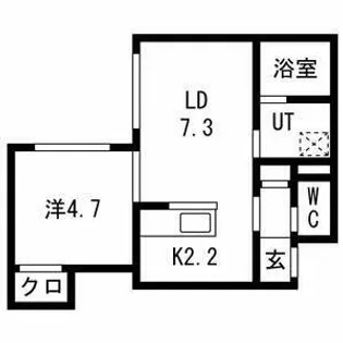 Enchant S-Village16N(エンチャントエスヴィレッジ1【202号室】の間取り