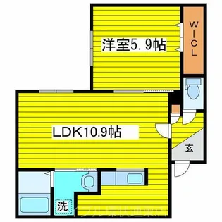 北海道札幌市東区北十七条東18丁目【マンション】の間取り