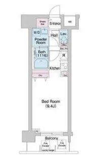コンフォリア京町堀【6階】の間取り