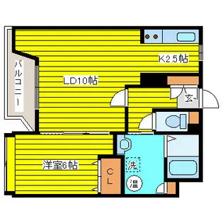 北海道札幌市東区北十六条東4丁目【マンション】の間取り
