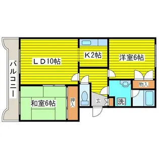 北海道札幌市東区東苗穂五条3丁目【マンション】の間取り
