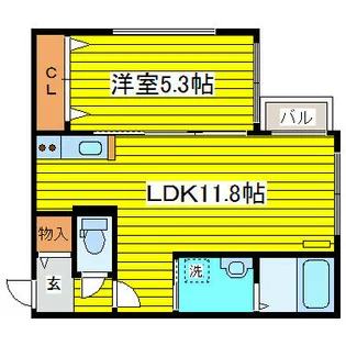 北海道札幌市東区北十五条東9丁目【マンション】の間取り