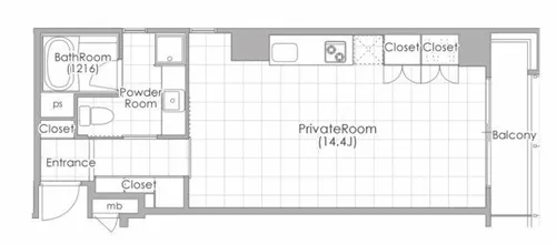 ソーレブリアンテ【7階】の間取り