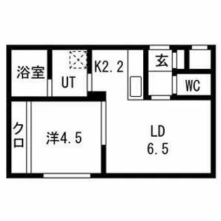 北海道札幌市白石区南郷通16丁目北【マンション】の間取り