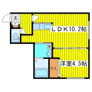 北海道札幌市東区北二十三条東1丁目【マンション】の間取り