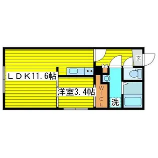 北海道札幌市東区北十六条東13丁目【マンション】の間取り